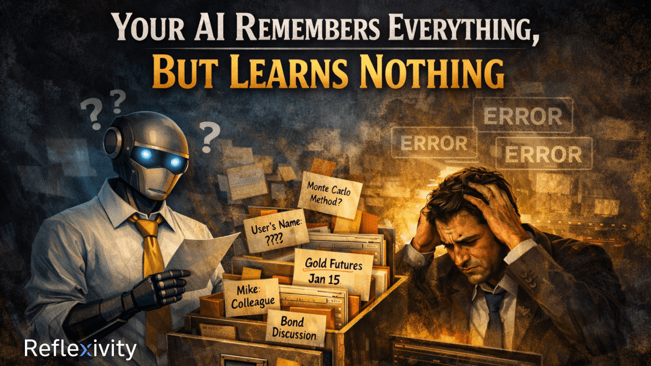 Your AI remembers everything, but learns nothing.